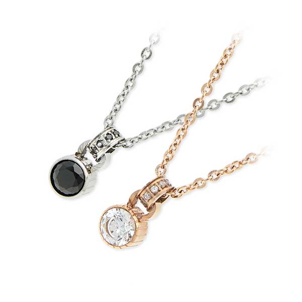 Zanipolo Terzini ステンレスペアネックレス