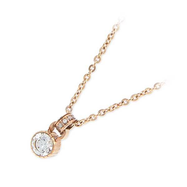 Zanipolo Terzini レディース ステンレスネックレス ZTP3701UXRGCZWH