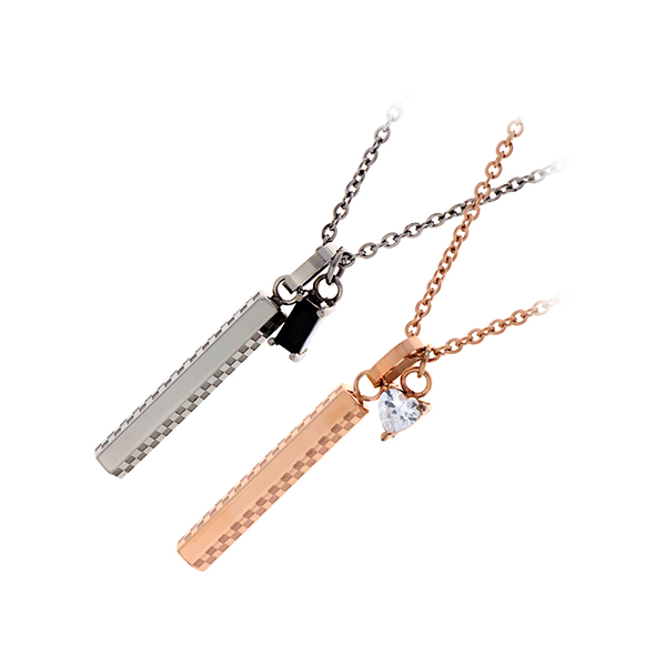 Zanipolo Terzini ステンレスペアネックレス