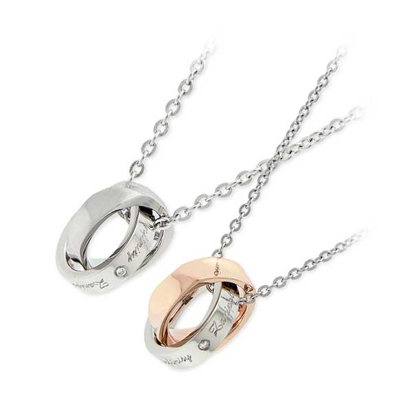 Zanipolo Terzini ステンレスペアネックレス