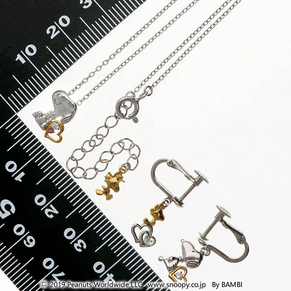 シルバーネックレス&イヤリングセット