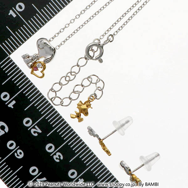 シルバーネックレス&ピアスセット