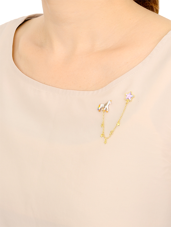 ブラスブローチ