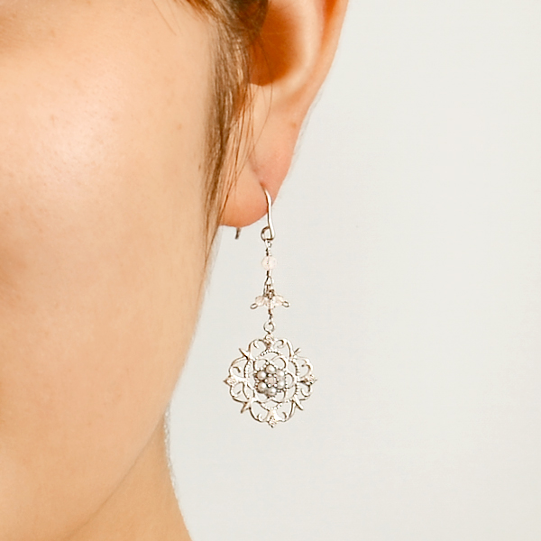 シルバーフックピアス