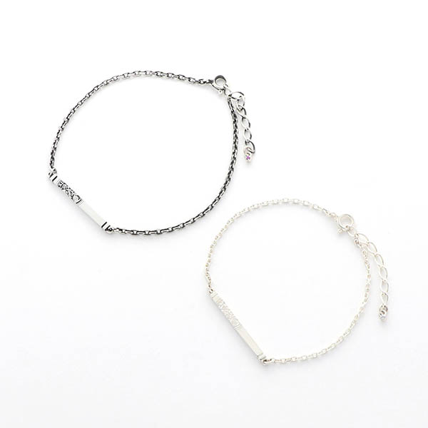シルバーペアブレスレット