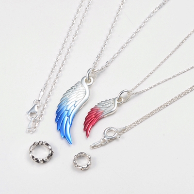 シルバーペアネックレス