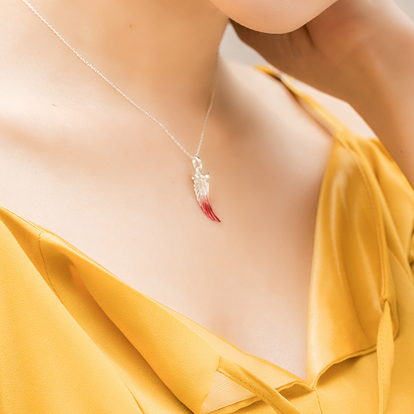 シルバーペアネックレス