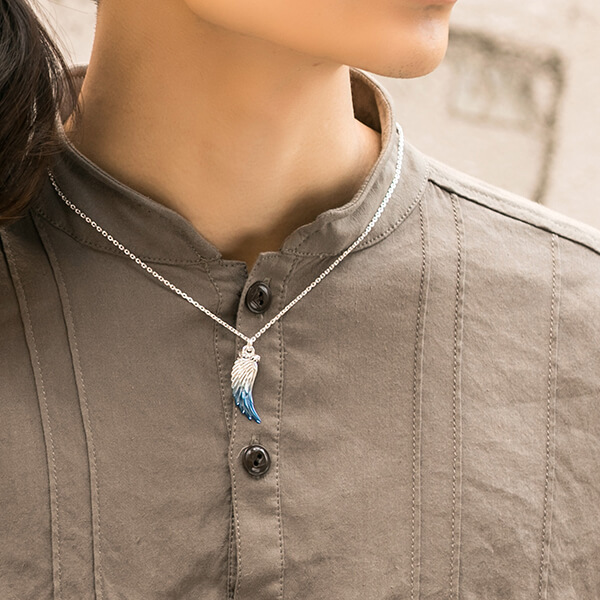 シルバーペアネックレス