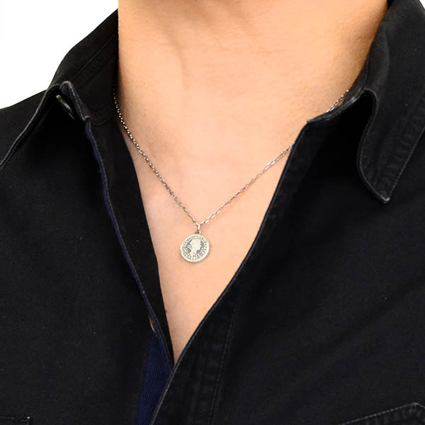 シルバーペアネックレス