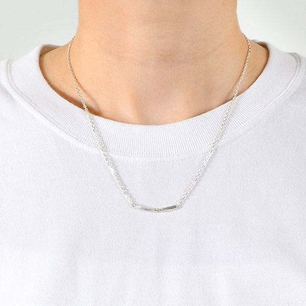 シルバーペアネックレス