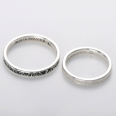 シルバーペアネックレス