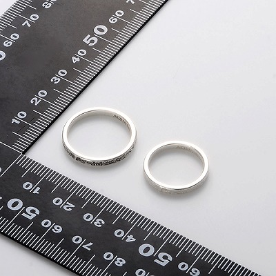 シルバーペアネックレス