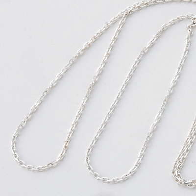 シルバーペアネックレス