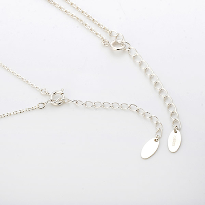 シルバーペアネックレス