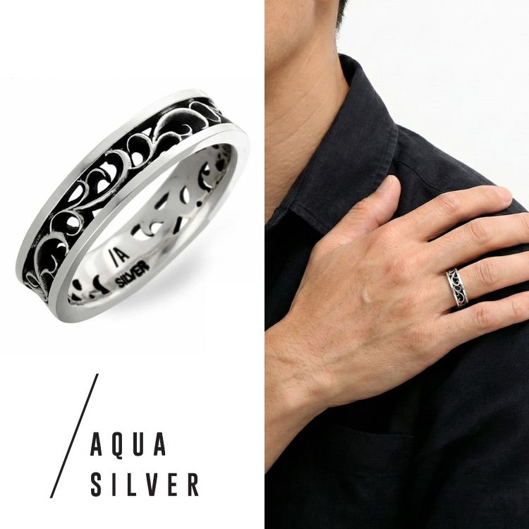 AQUA SILVER シルバーリング ASR-249F