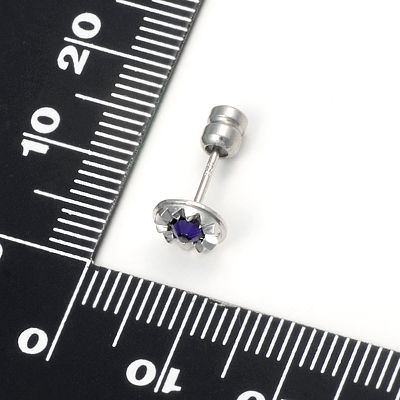 シルバースタッドピアス(片耳用)