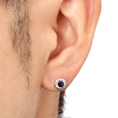 シルバースタッドピアス(片耳用)