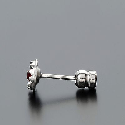 シルバースタッドピアス(片耳用)