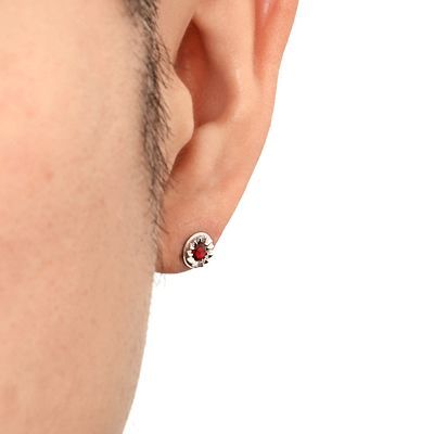 シルバースタッドピアス(片耳用)