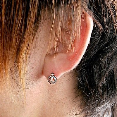 シルバースタッドピアス(片耳用)