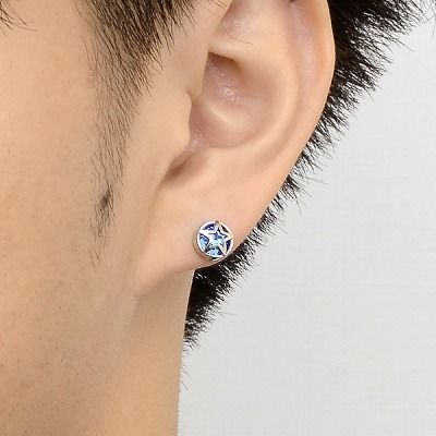 シルバースタッドピアス(片耳用)