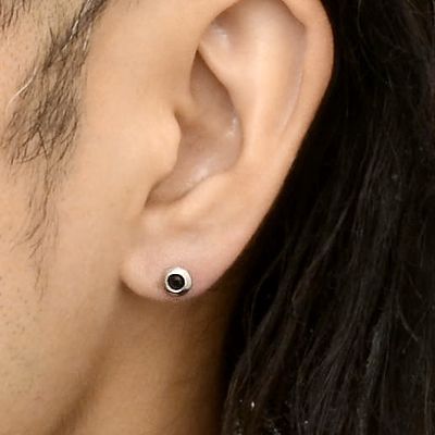 シルバースタッドピアス(片耳用)
