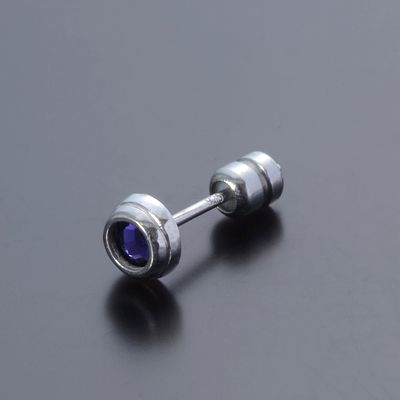 シルバースタッドピアス(片耳用)