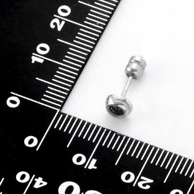 シルバースタッドピアス(片耳用)