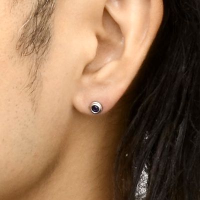シルバースタッドピアス(片耳用)