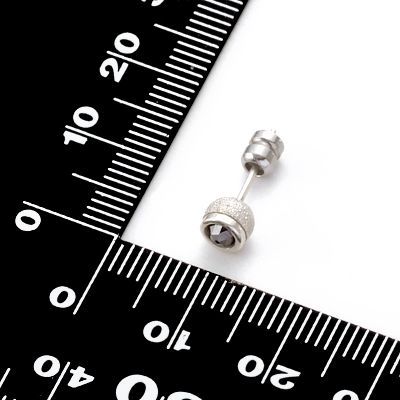 シルバースタッドピアス(片耳用)