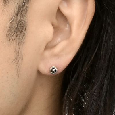 シルバースタッドピアス(片耳用)