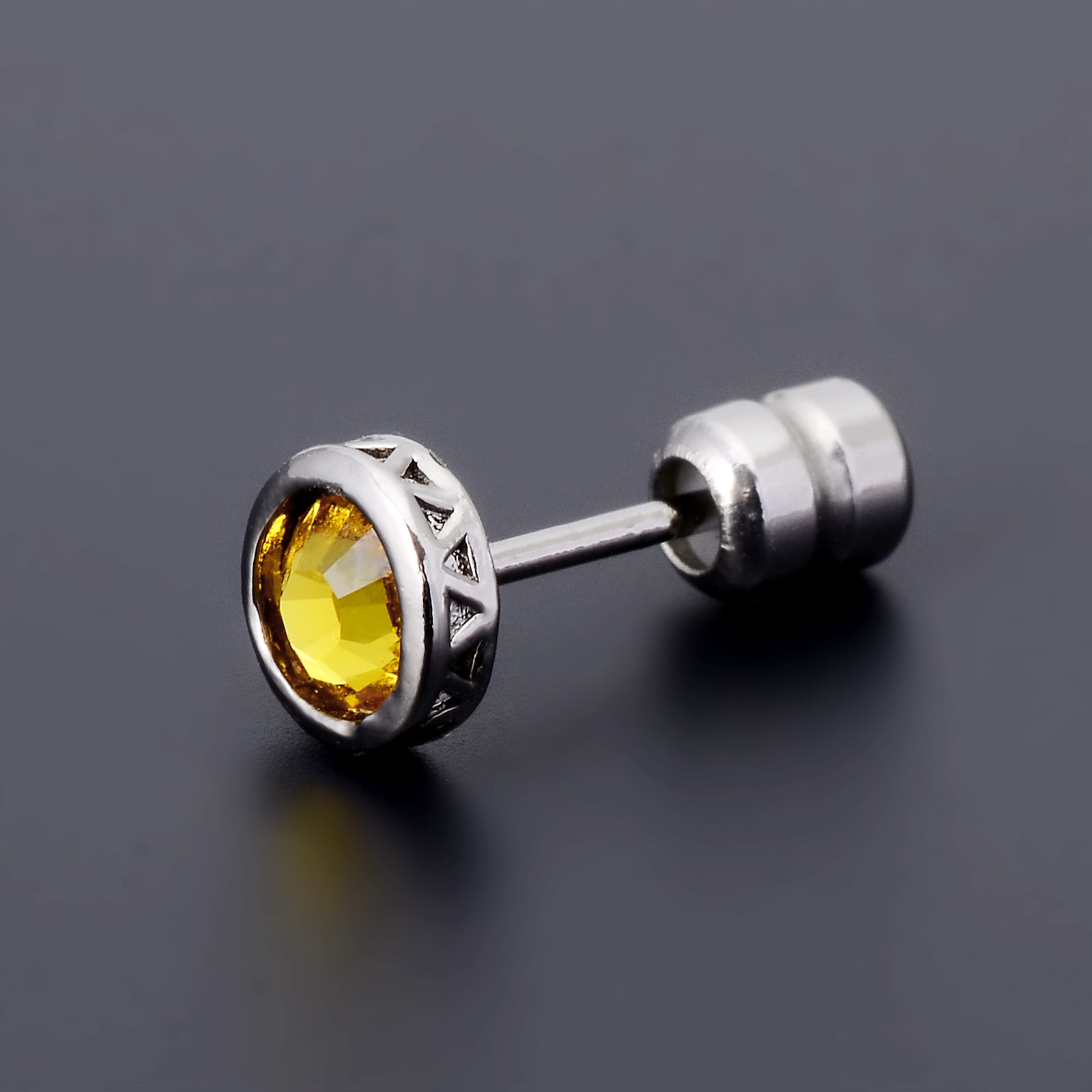 シルバースタッドピアス(片耳用)