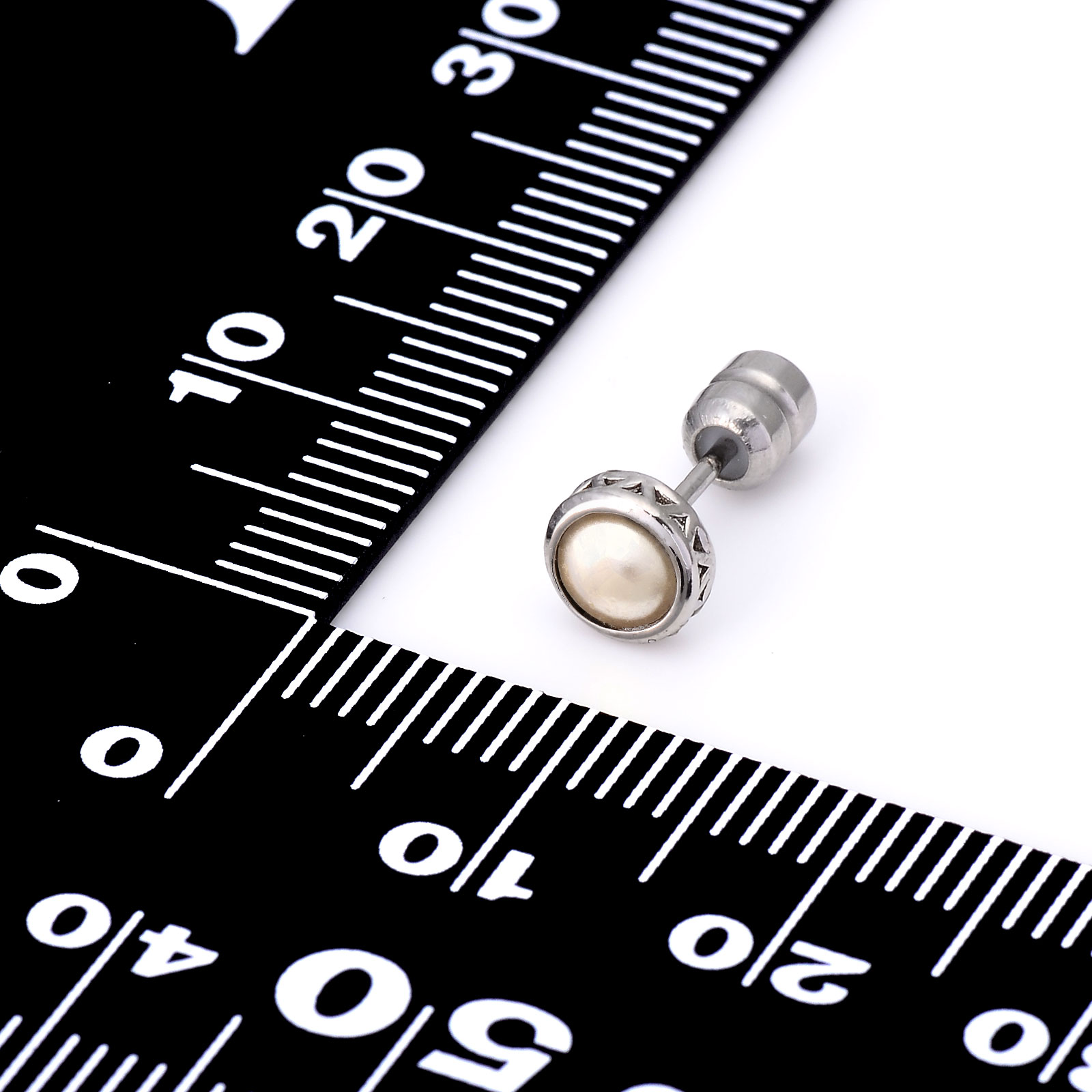 シルバースタッドピアス(片耳用)