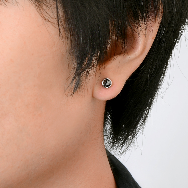 シルバースタッドピアス(片耳用)