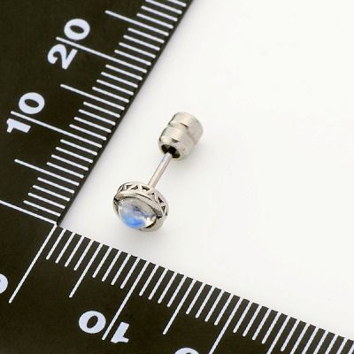 シルバースタッドピアス(片耳用)