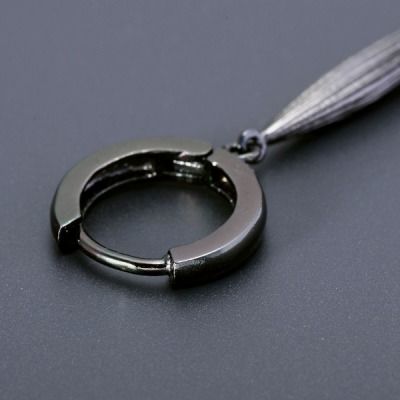 シルバーフープピアス(片耳用)