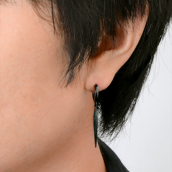 シルバーフープピアス(片耳用)