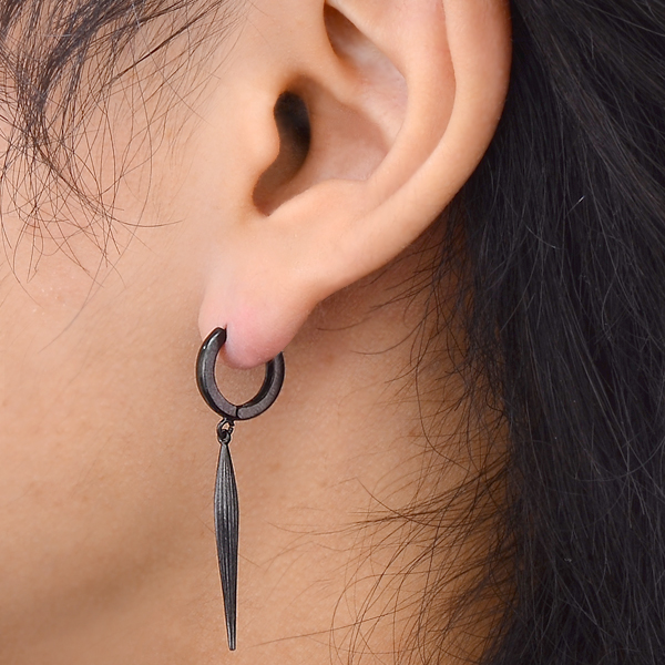 シルバーフープピアス(片耳用)