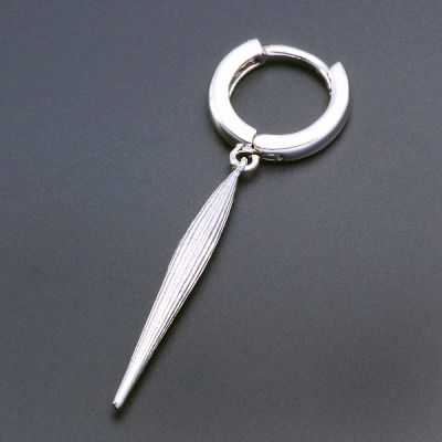 シルバーフープピアス(片耳用)