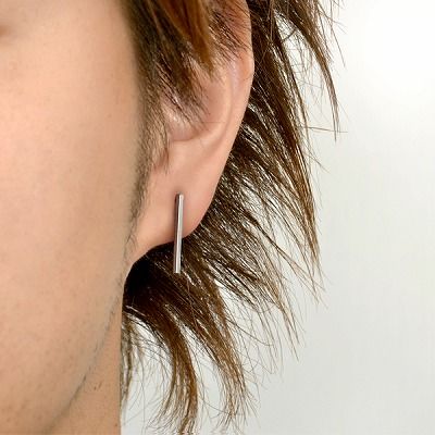 シルバースタッドピアス(片耳用)