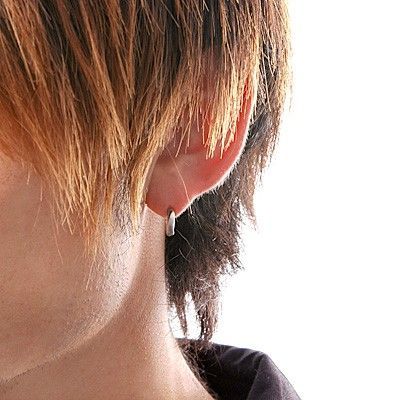 シルバーフープピアス(片耳用)