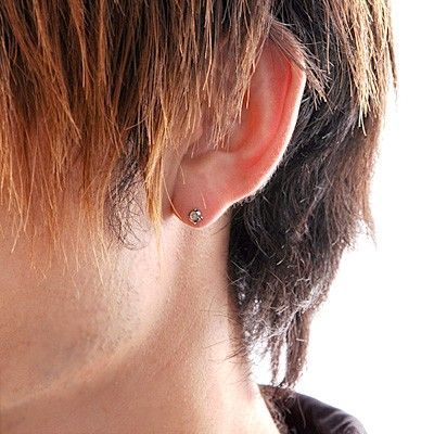 シルバースタッドピアス(片耳用)
