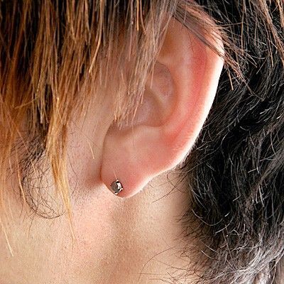 シルバースタッドピアス(片耳用)