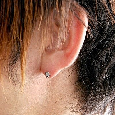 シルバースタッドピアス(片耳用)