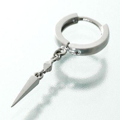 シルバーフープピアス(片耳用)