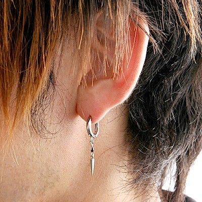 シルバーフープピアス(片耳用)