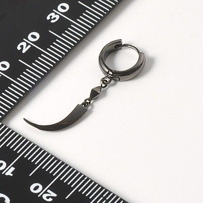 シルバーフープピアス(片耳用)