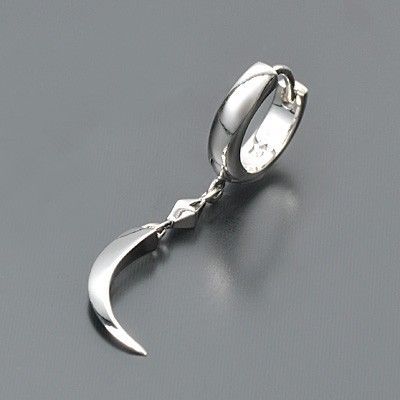 シルバーフープピアス(片耳用)