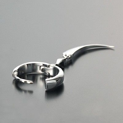 シルバーフープピアス(片耳用)