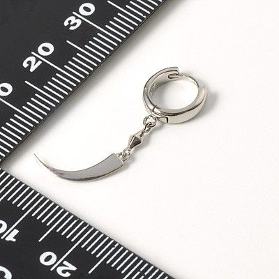 シルバーフープピアス(片耳用)